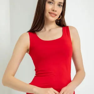 bayan kırmızı atlet