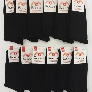 toptan bulut erkek siyah soket çorap