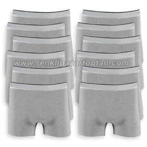 toptan ekonomik erkek boxer gri