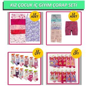 toptan kız çocuk iç giyim çorap