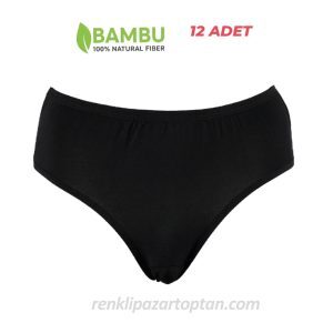 toptan bambu bayan siyah külot iç çamaşırı