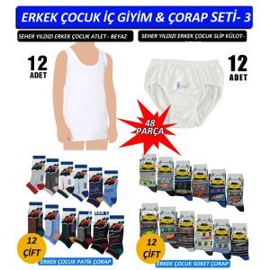 toptan erkek çocuk iç giyim okula dönüş seti